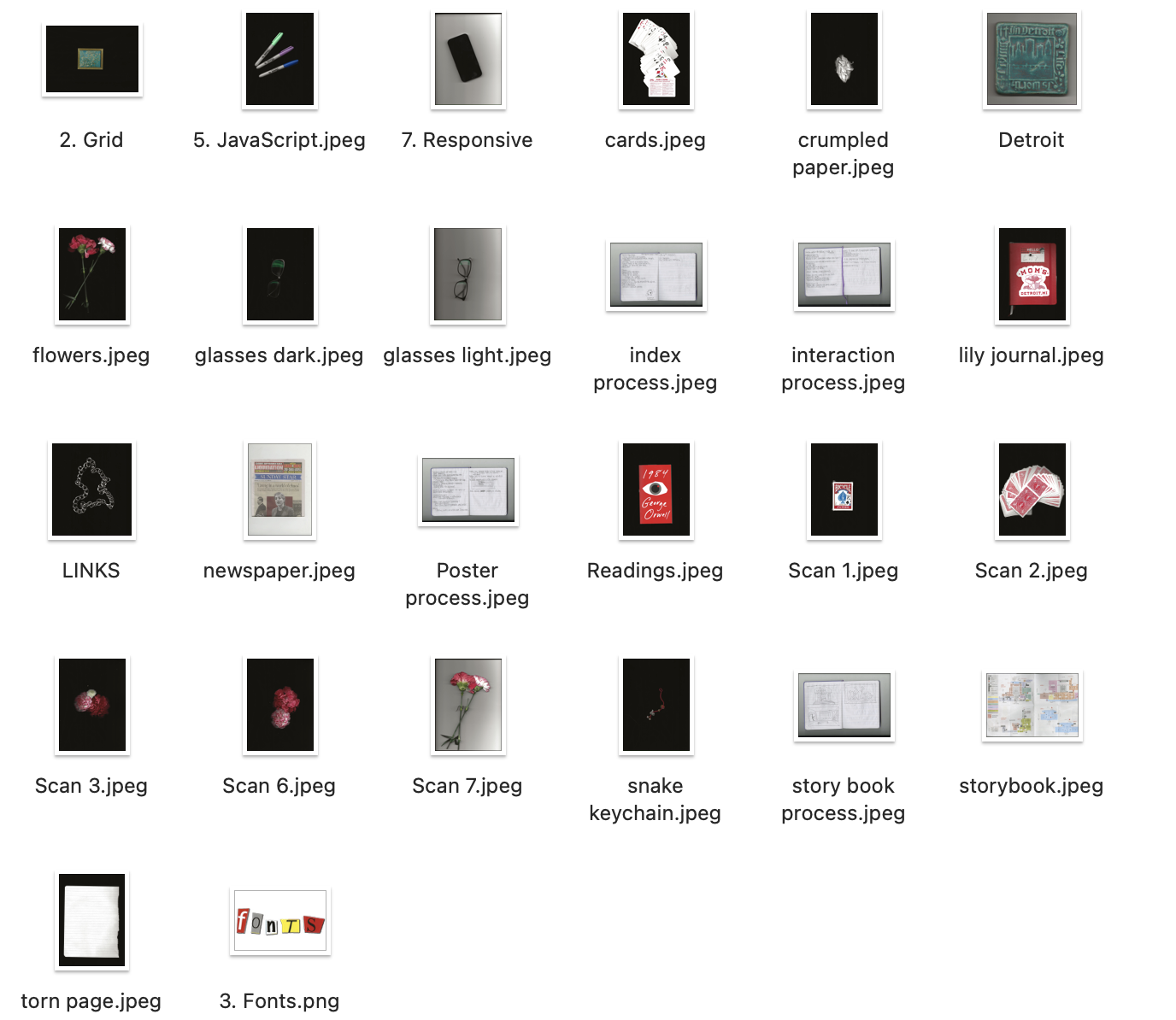 Digital Folder of scanned images